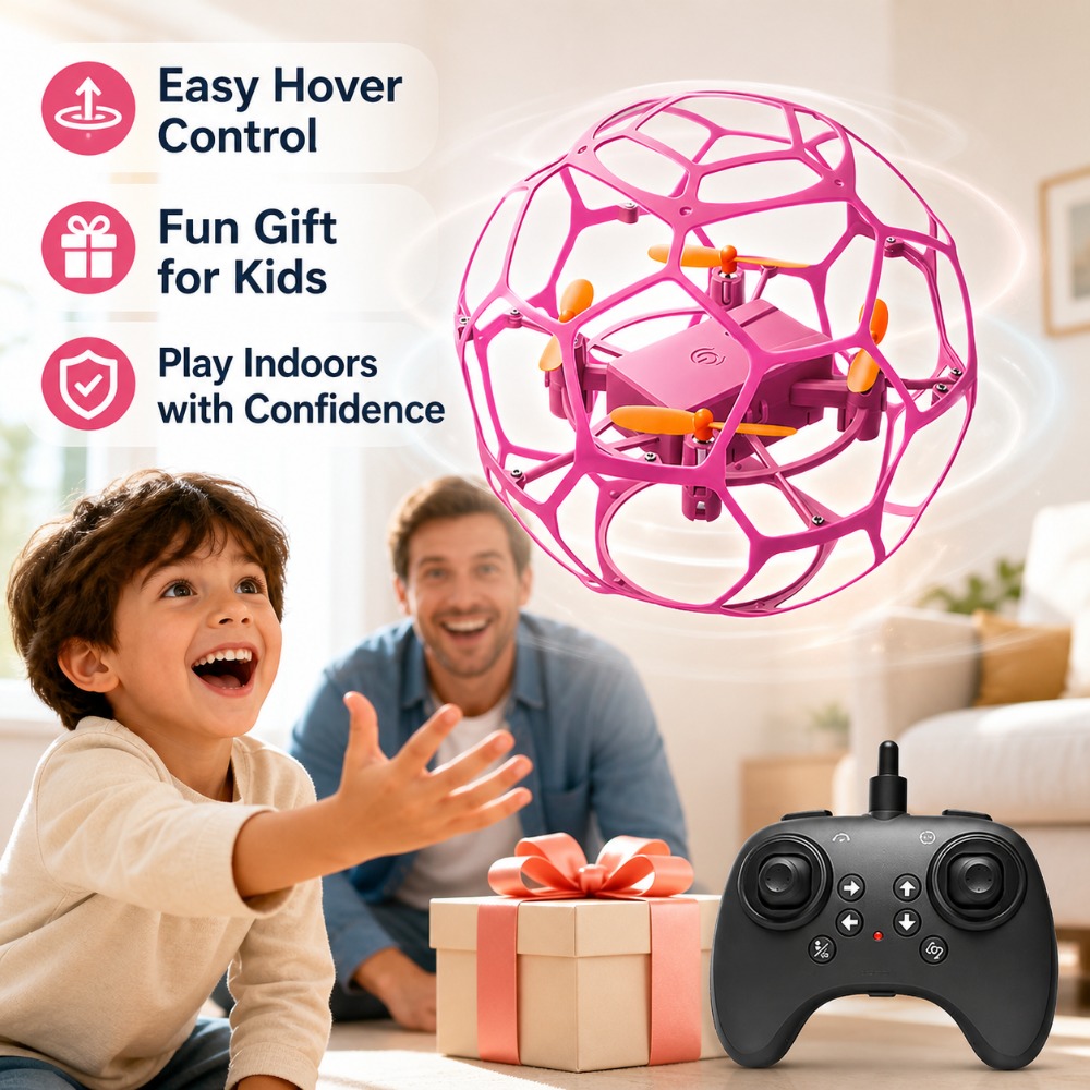 Outdoor Lighting Box - Football Shape RC Drone Quadcopter with