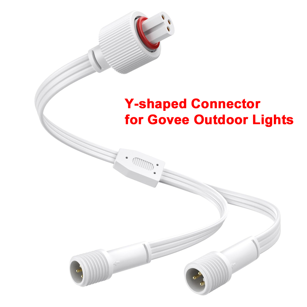 Outdoor Lighting Construction - Y-shaped Connector for Govee Outdoor Lights