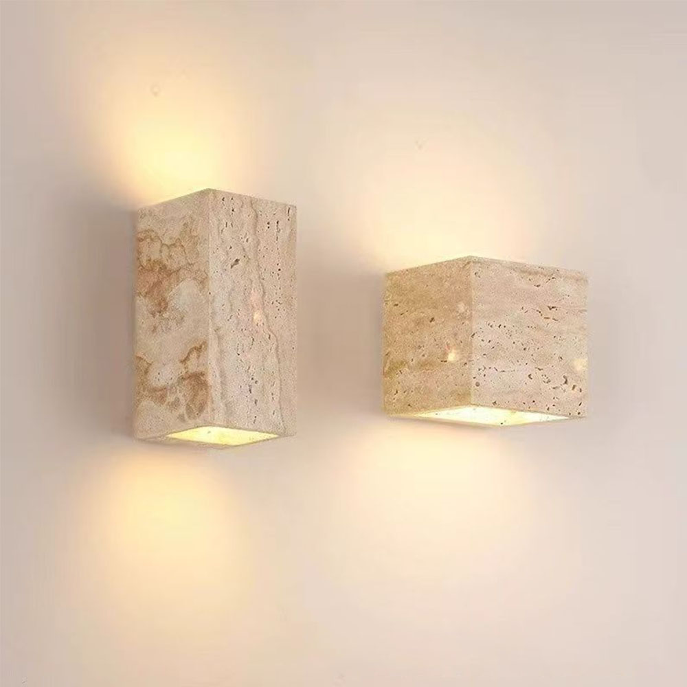 Outdoor Lighting Lux - Natural Stone Wall Lamp IP65 Outdoor