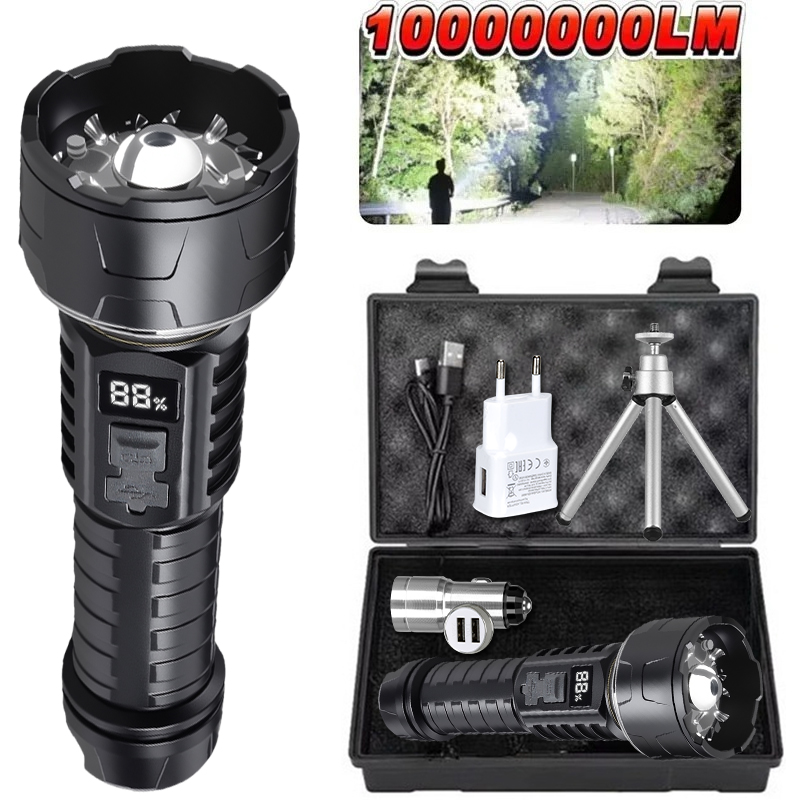 Outdoor Lighting Landscape - COB LED Flashlight Rechargeable Lantern 7-core