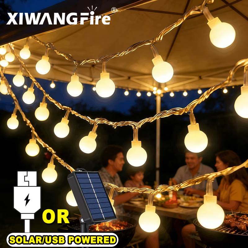 3-10M Solar/USB/Battery String - Outdoor Lighting For Camping ulasan dan harga