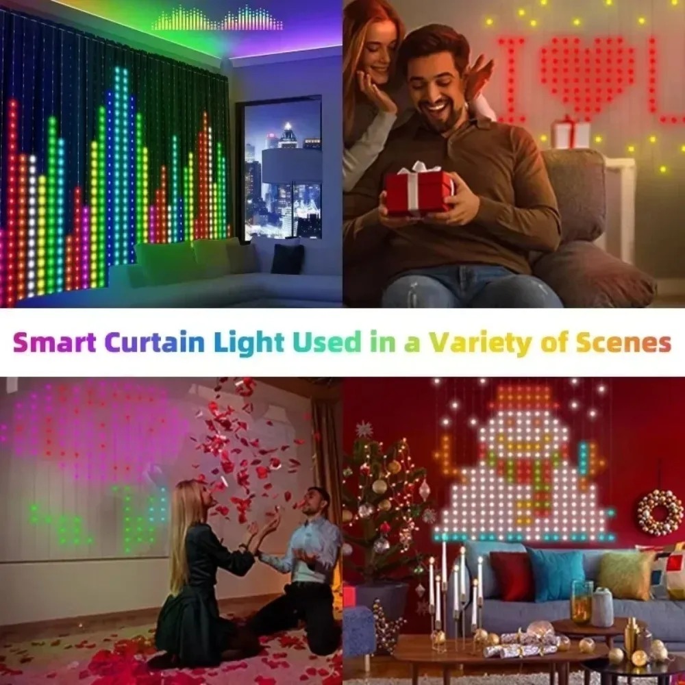 Outdoor LED Pixel Curtain Ligh - Outdoor Lighting And Decor ulasan dan harga