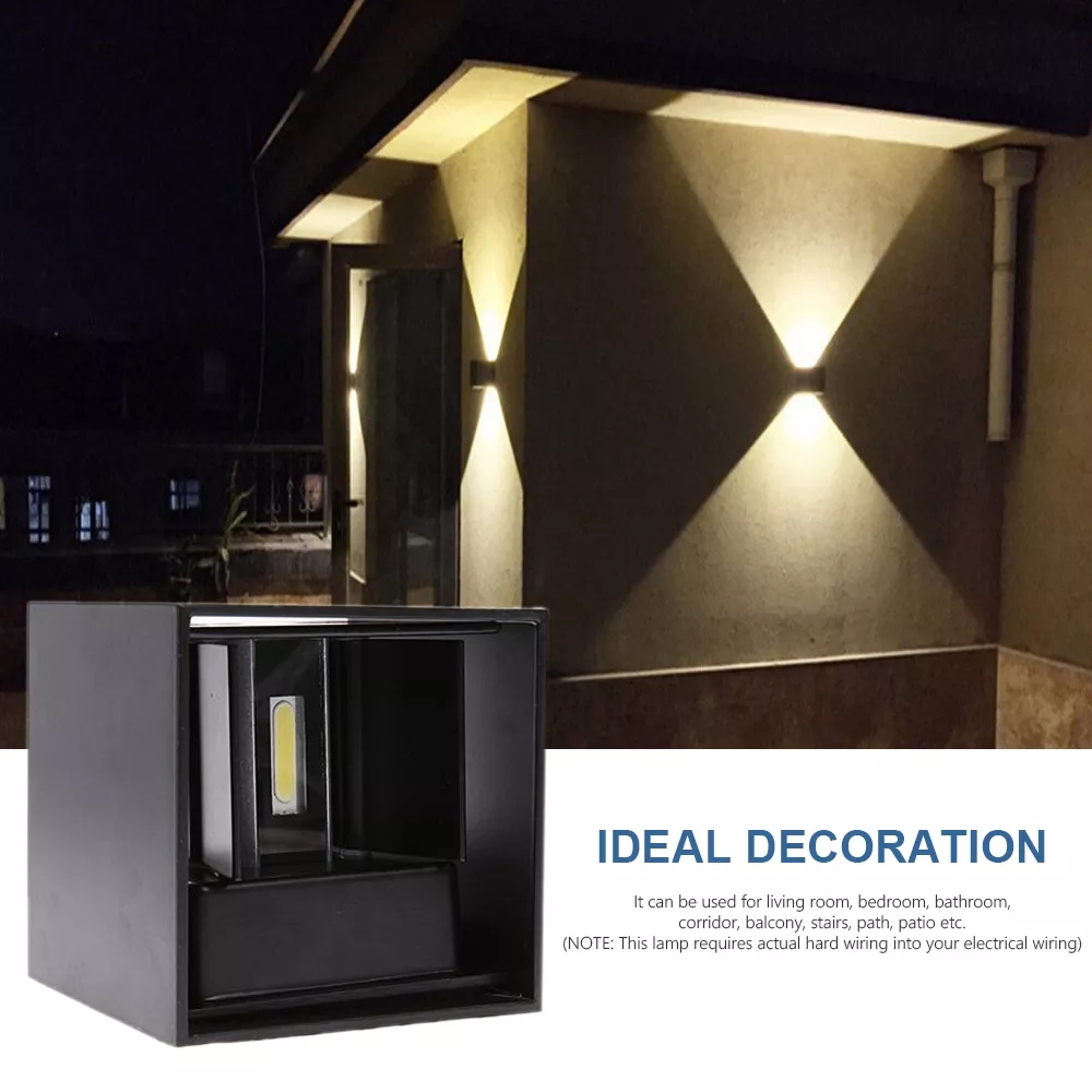 LED Wall Sconces 6W Modern Ind - Outdoor Lighting Hardwired ulasan dan harga