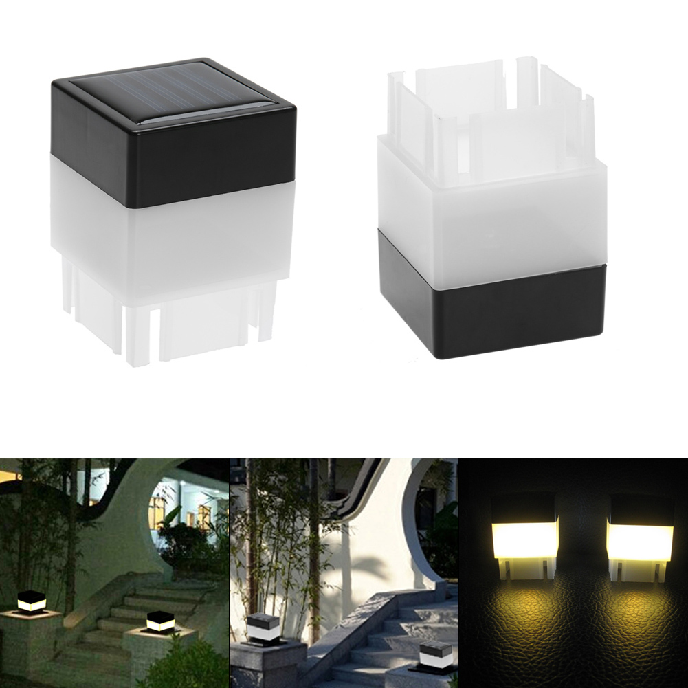 LED Solar Column Head Pillar L - Outdoor Lighting For Fence ulasan dan harga