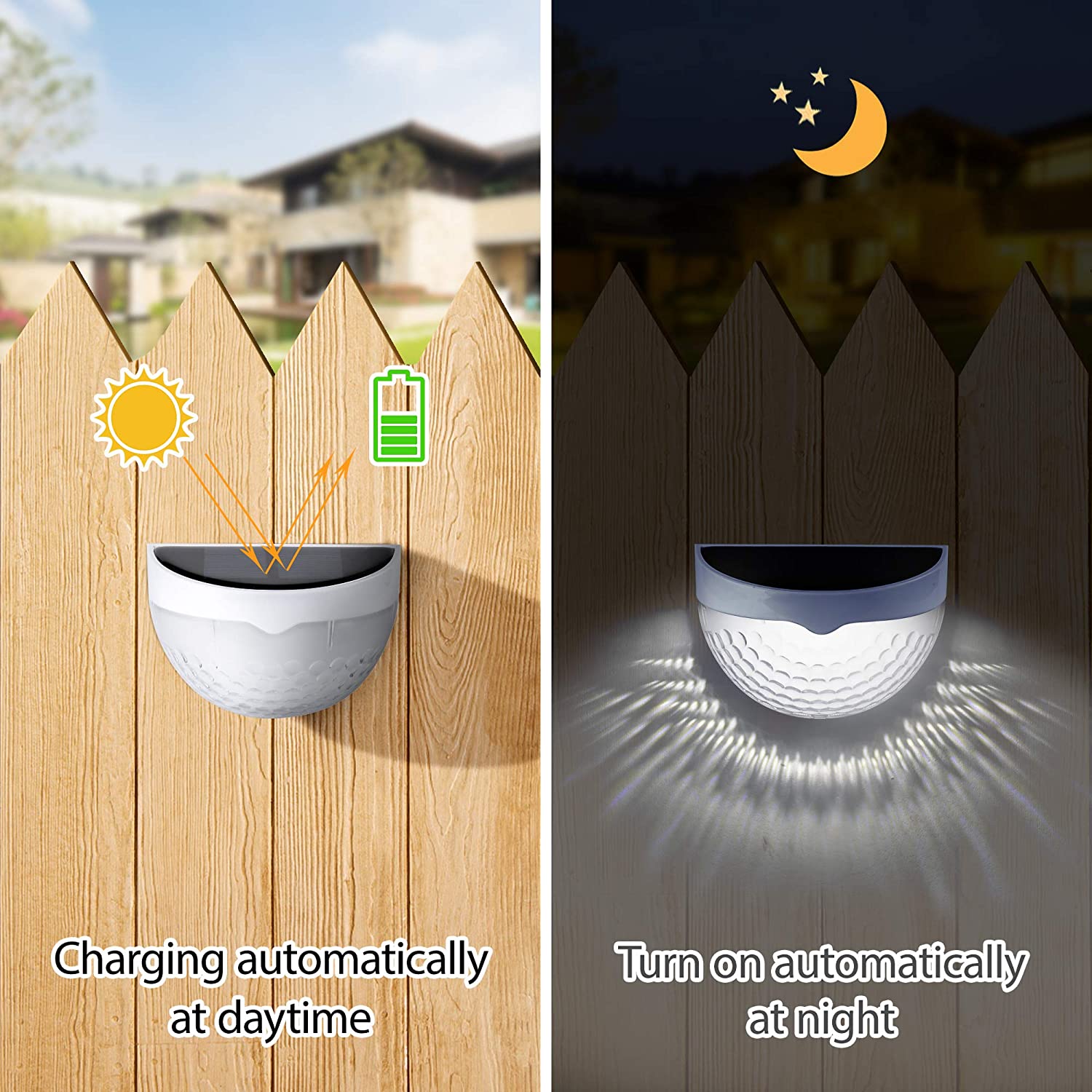 LED Solar Light Outdoor Wall L - Outdoor Lighting For Fence ulasan dan harga