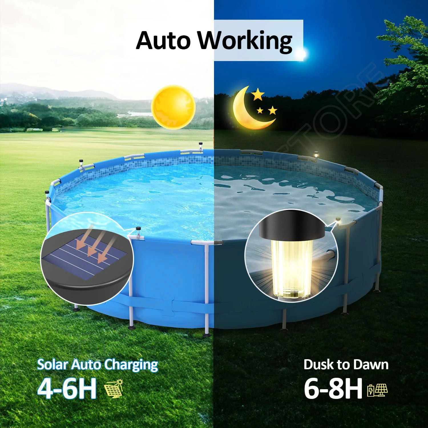 Solar Light Outdoor Waterproof - Outdoor Lighting For Fence ulasan dan harga