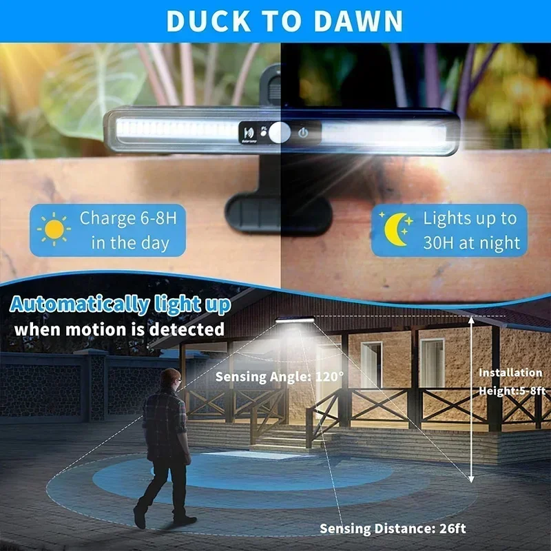 Clip On Solar Motion Lights Ou - Outdoor Lighting For Fence ulasan dan harga