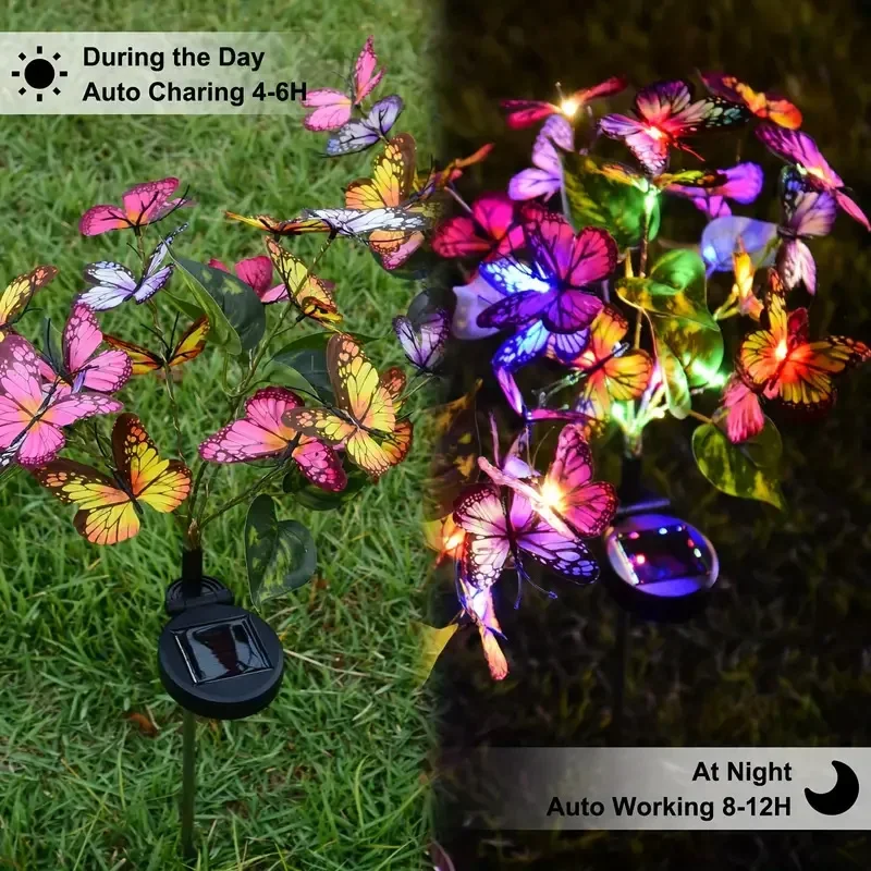 Solar LED Butterfly Garden Lig - Outdoor Lighting Quality ulasan dan harga