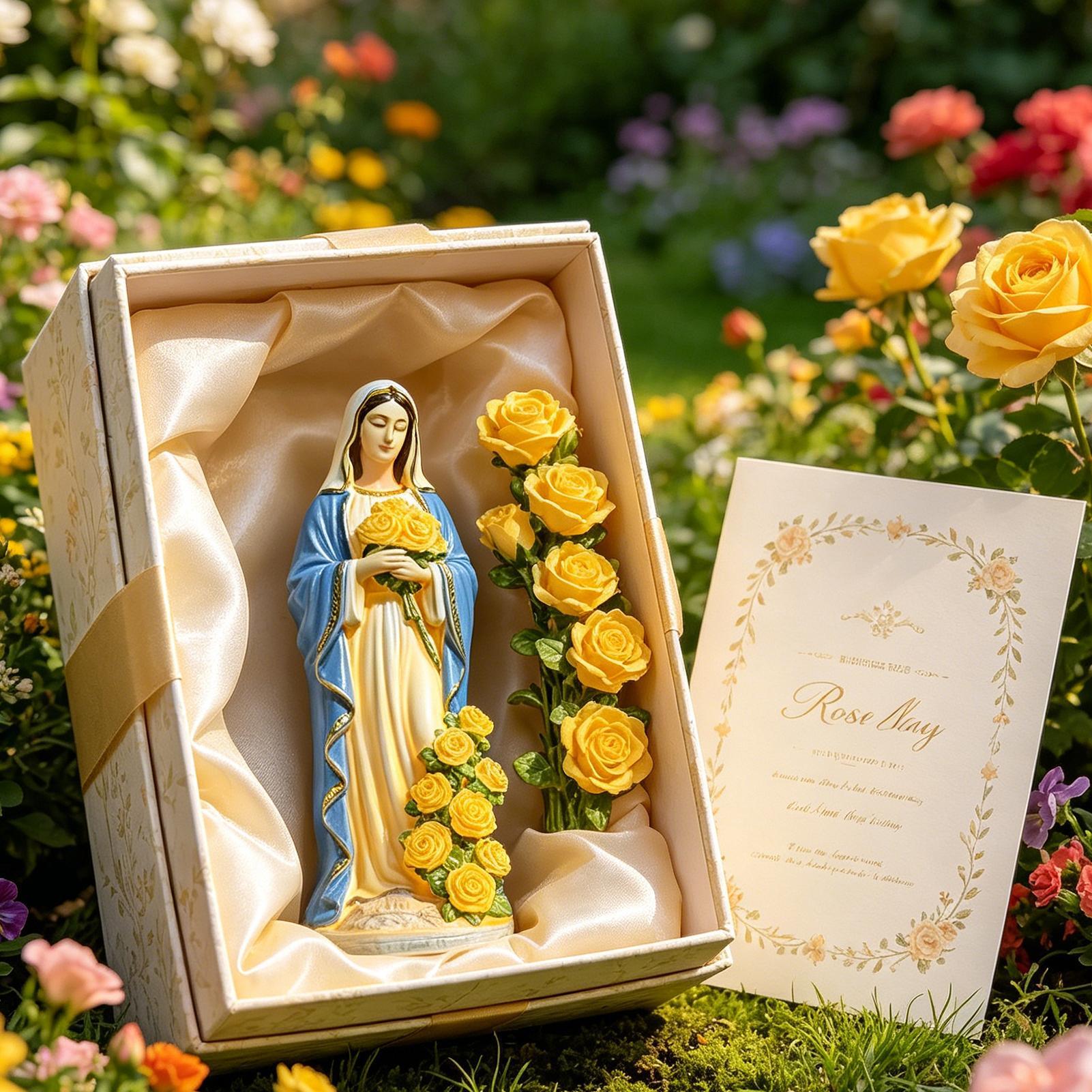 Virgin Mary Solar Statue Garde - Outdoor Lighting Quality ulasan dan harga