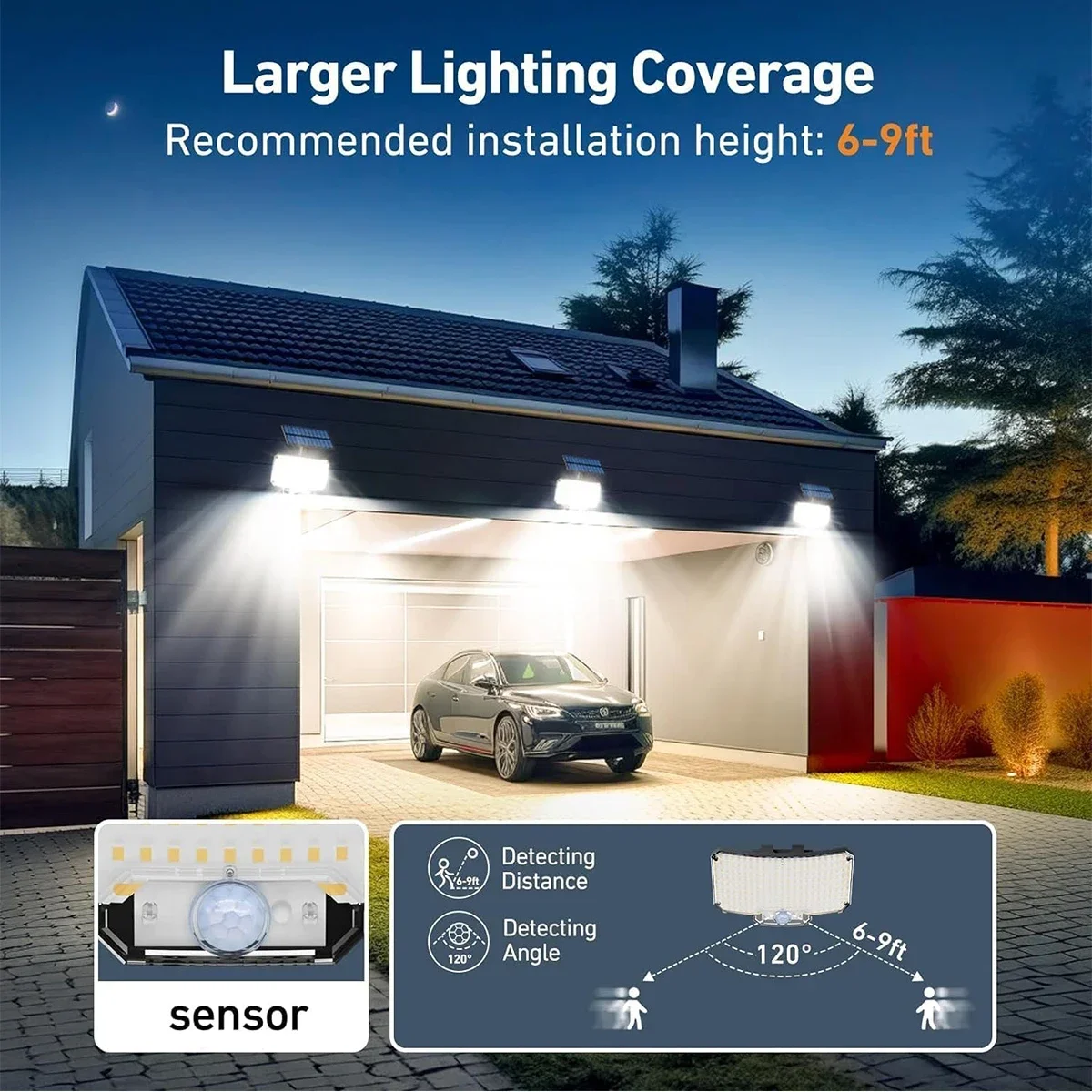 234LED Solar Outdoor Lights Mo - Outdoor Lighting With Sensor ulasan dan harga