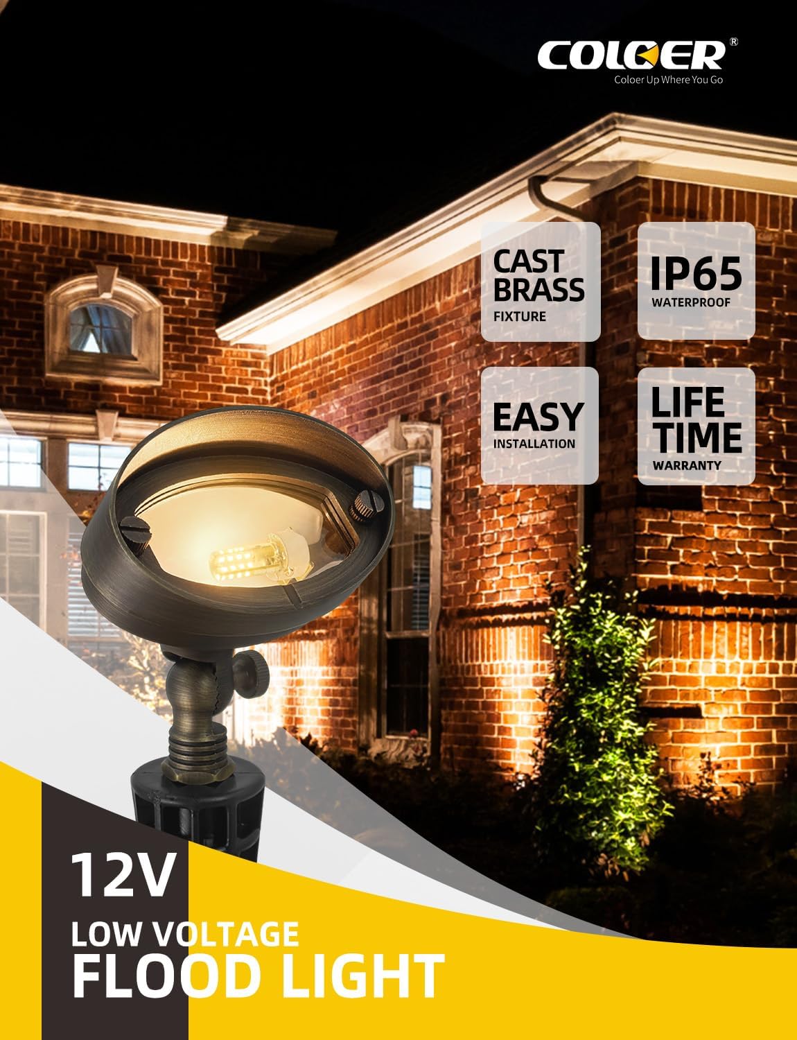 Die-cast Brass LED Landscape F - Outdoor Lighting Volt ulasan dan harga