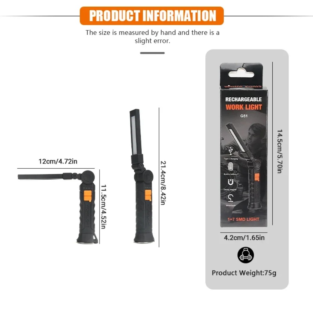 Portable COB LED Flashlight US - Outdoor Lighting Landscape ulasan dan harga