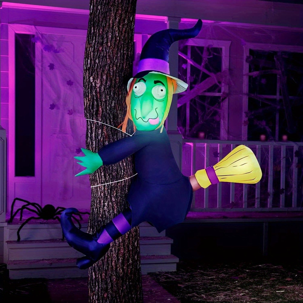 4FT Halloween Inflatable Witch - Outdoor Lighting Ideas For Party ulasan dan harga