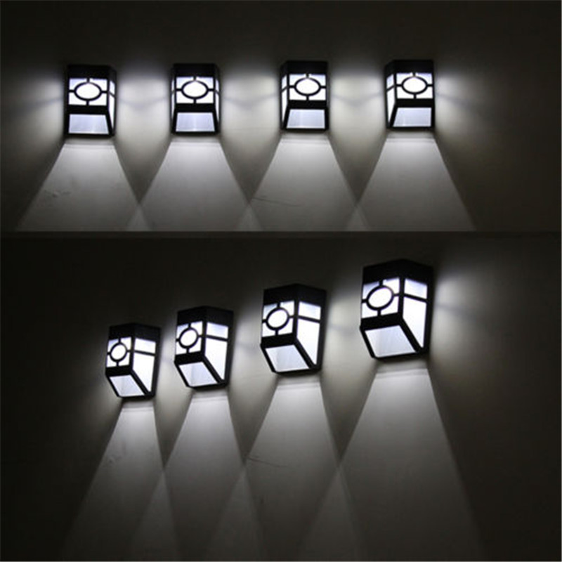 Solar Powered Wall Mount LED L - Outdoor Lighting For Fence ulasan dan harga