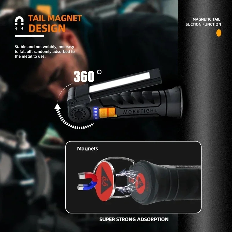 Portable COB LED Flashlight US - Outdoor Lighting Landscape ulasan dan harga