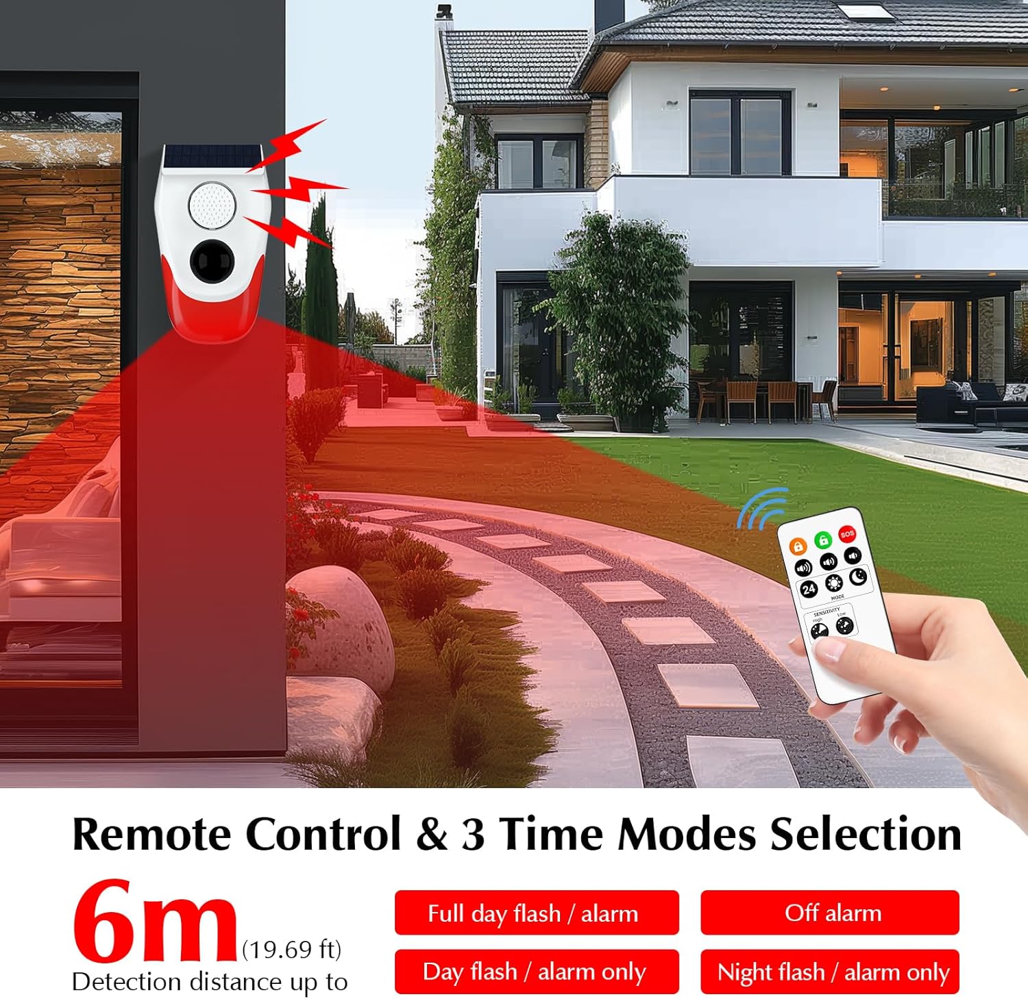 Solar Motion Sensor Outdoor Al - Photocell Outdoor Lighting ulasan dan harga