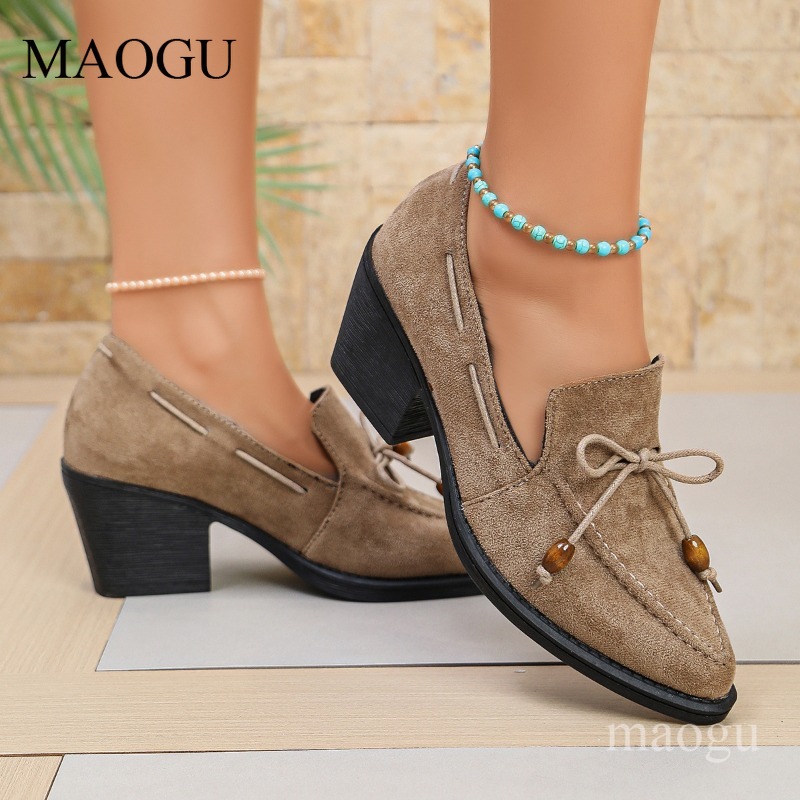 7CM Heeled Women's Spring Autu - Outdoor Lighting Vintage ulasan dan harga