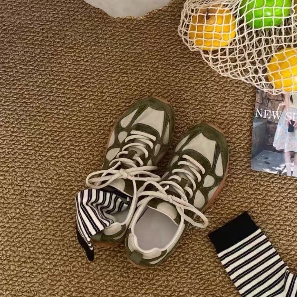 Vintage Patchwork Lace Up Snea - Outdoor Lighting Vintage ulasan dan harga