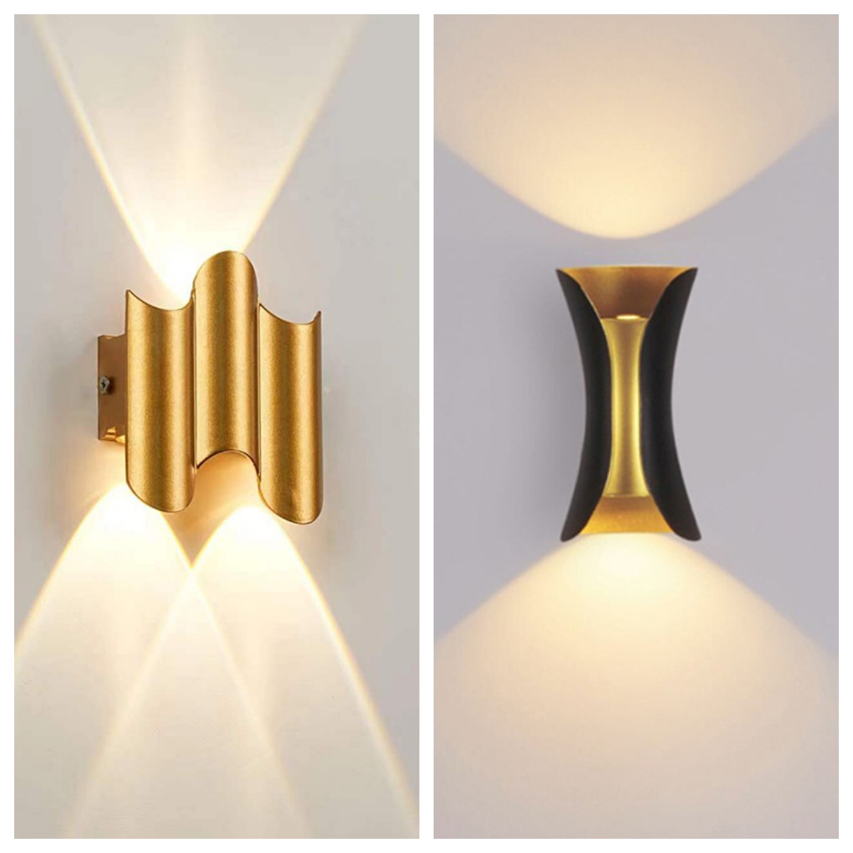 Aluminum Golden Body LED Wall  - Outdoor Lighting Lux ulasan dan harga