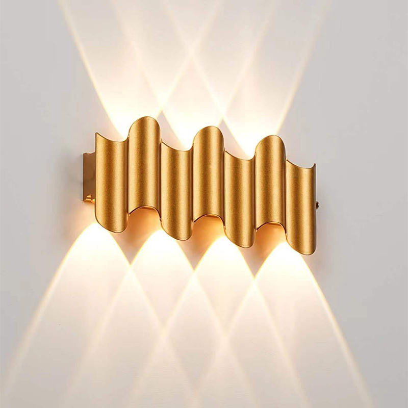 Aluminum Golden Body LED Wall  - Outdoor Lighting Lux ulasan dan harga