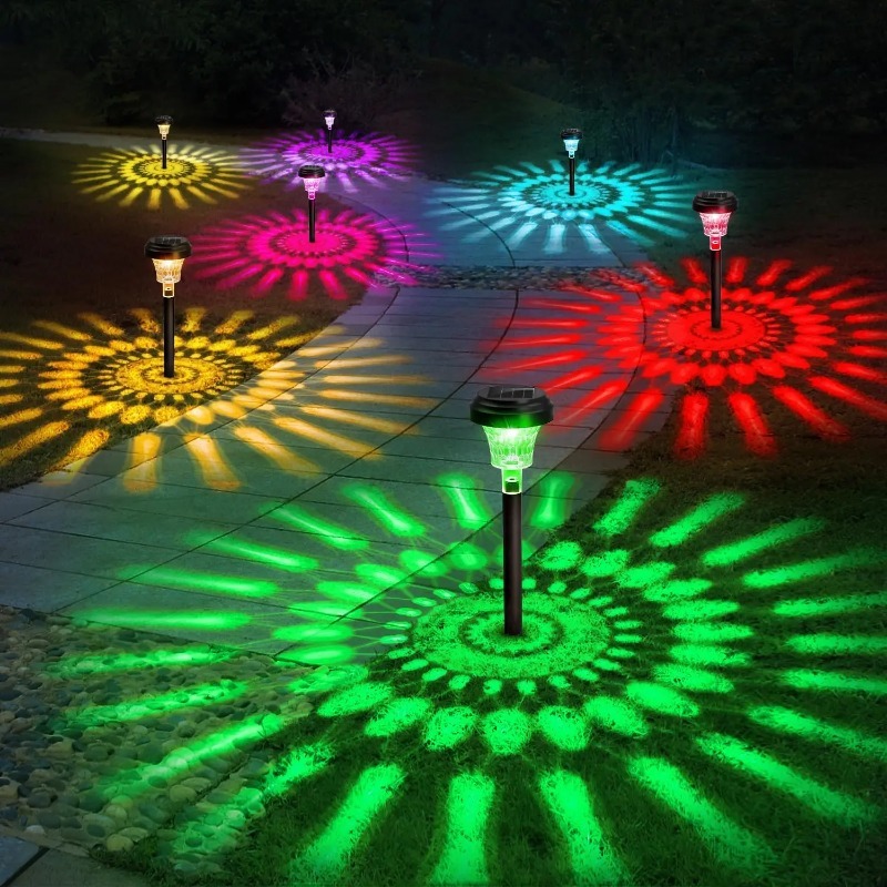 Color Changing Solar Path Ligh - Outdoor Lighting For Fence ulasan dan harga