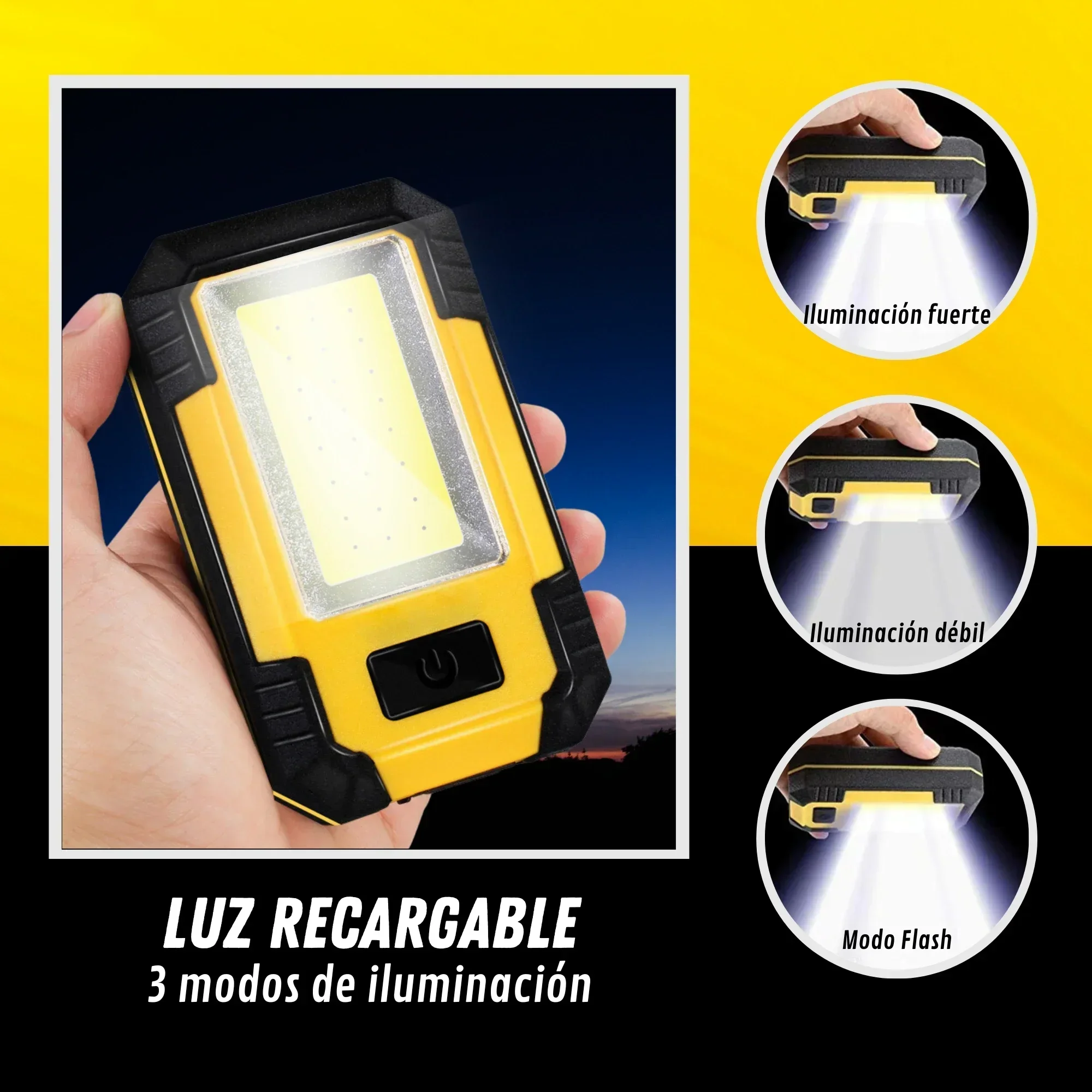 Rechargeable 4000MaH Work Ligh - Outdoor Lighting Landscape ulasan dan harga
