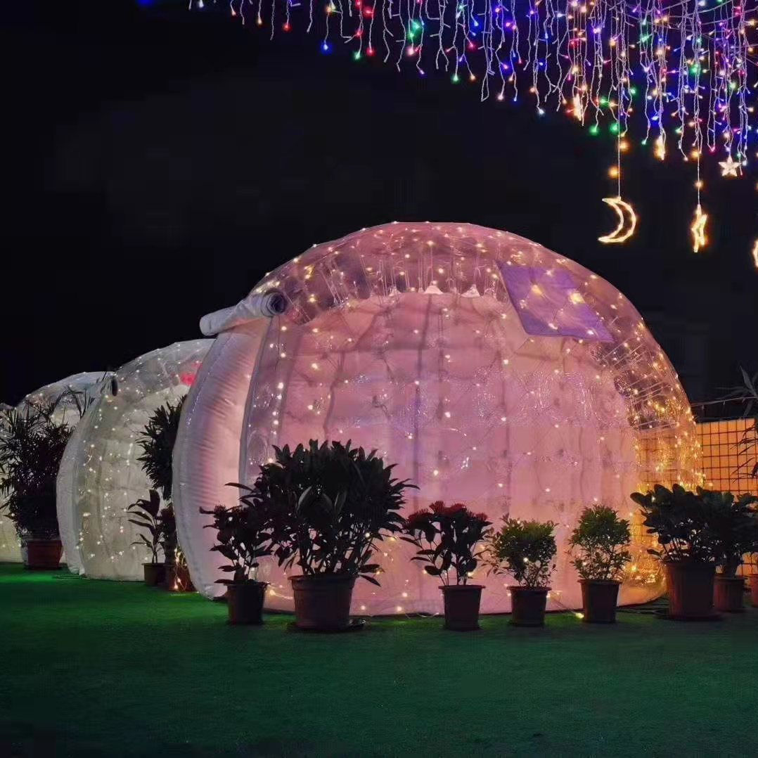 Inflatable Bubble Tent, Clear  - Outdoor Lighting Rental For Party ulasan dan harga