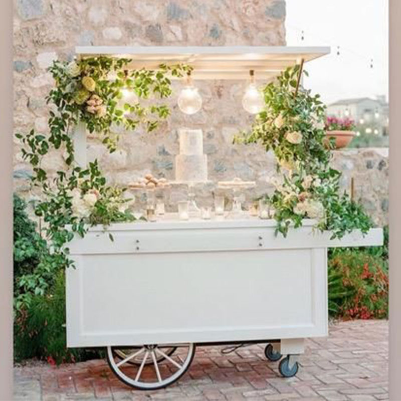 Wood Candy Dessert Display Car - Outdoor Lighting Rental For Party ulasan dan harga