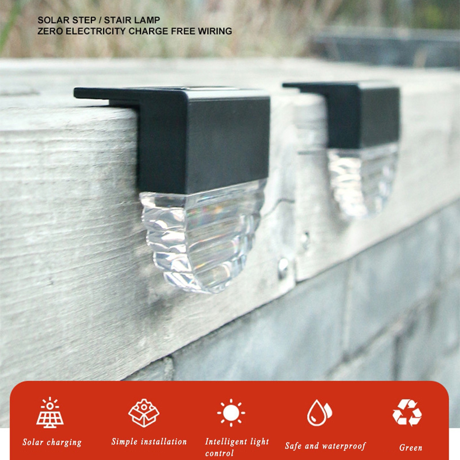 Outdoor Solar Waterproof Led L - Outdoor Lighting For Fence ulasan dan harga