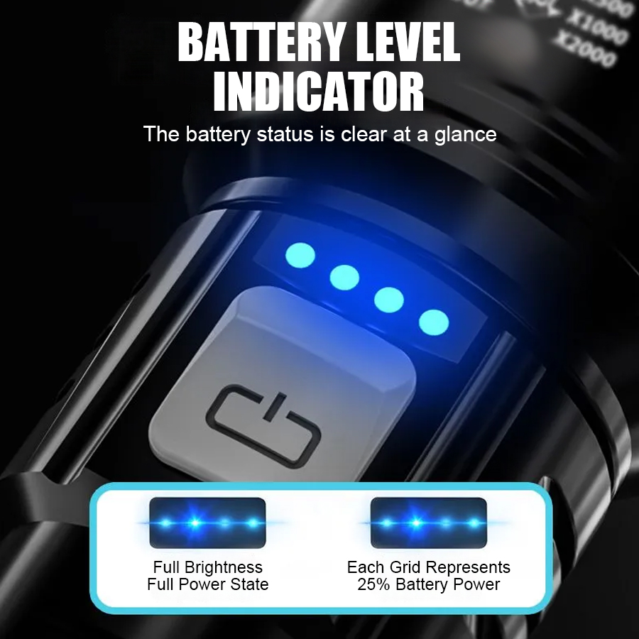 High Power P50 LED Flashlight  - Outdoor Lighting Landscape ulasan dan harga