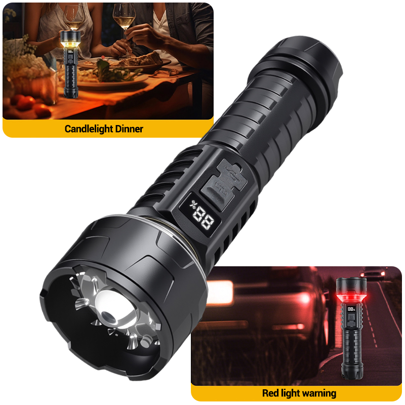 COB LED Flashlight Rechargeabl - Outdoor Lighting Landscape ulasan dan harga