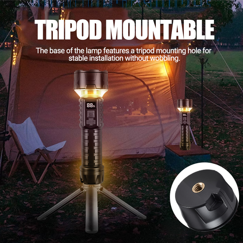 COB LED Flashlight Rechargeabl - Outdoor Lighting Landscape ulasan dan harga