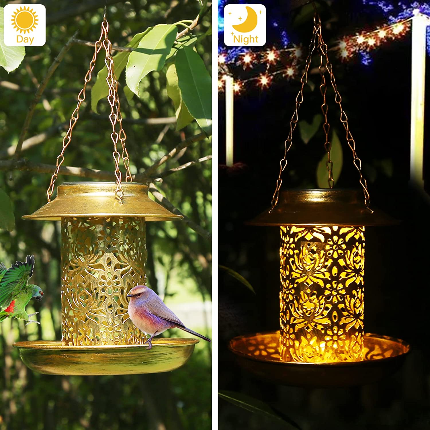 Solar Bird Feeder Metal Outdoo - Outdoor Lighting Ideas For House ulasan dan harga