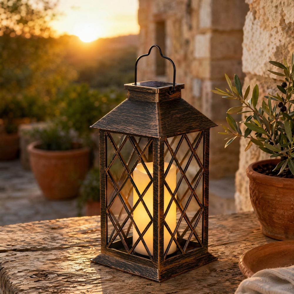 Retro Solar Lantern, Outdoor S - Outdoor Lighting And Decor ulasan dan harga