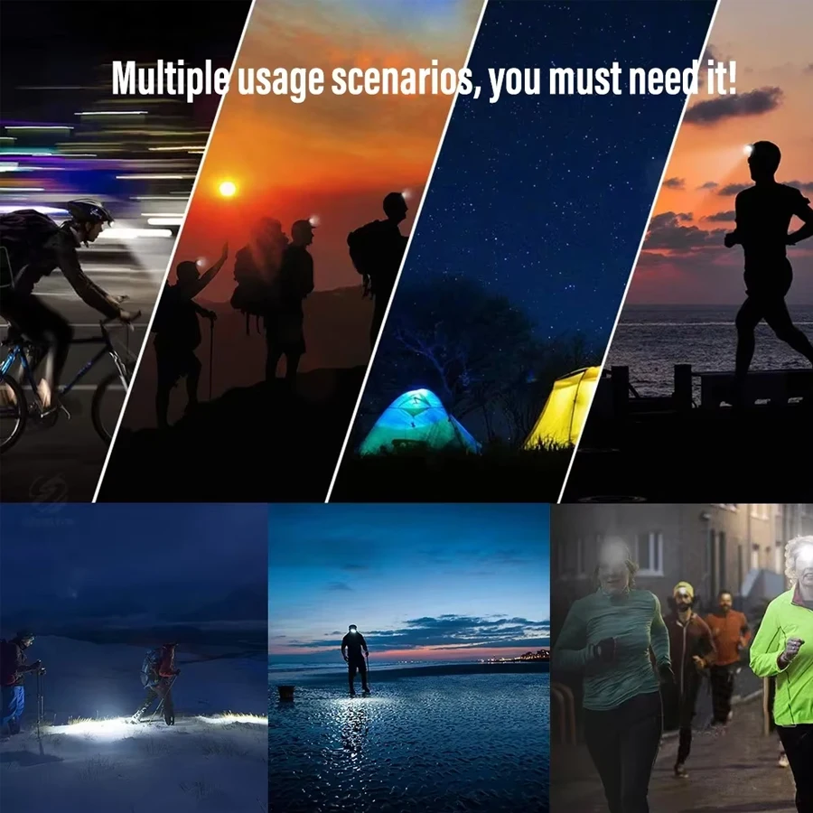 Strong Light Headlamp Portable - Outdoor Lighting With Sensor ulasan dan harga