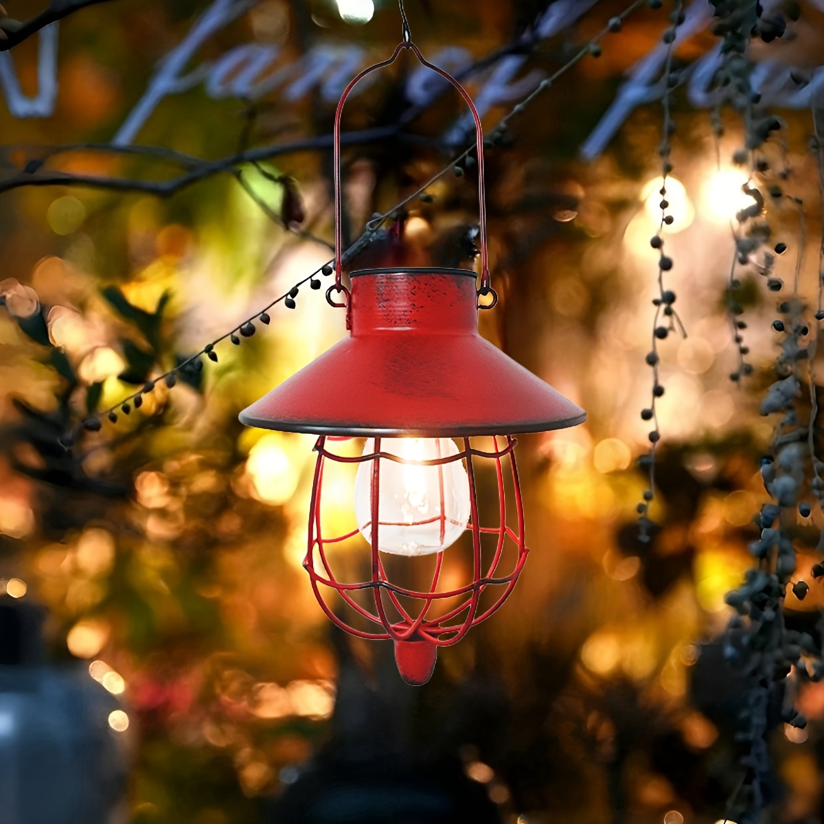Solar Lantern Outdoor Hanging  - Outdoor Lighting Vintage ulasan dan harga