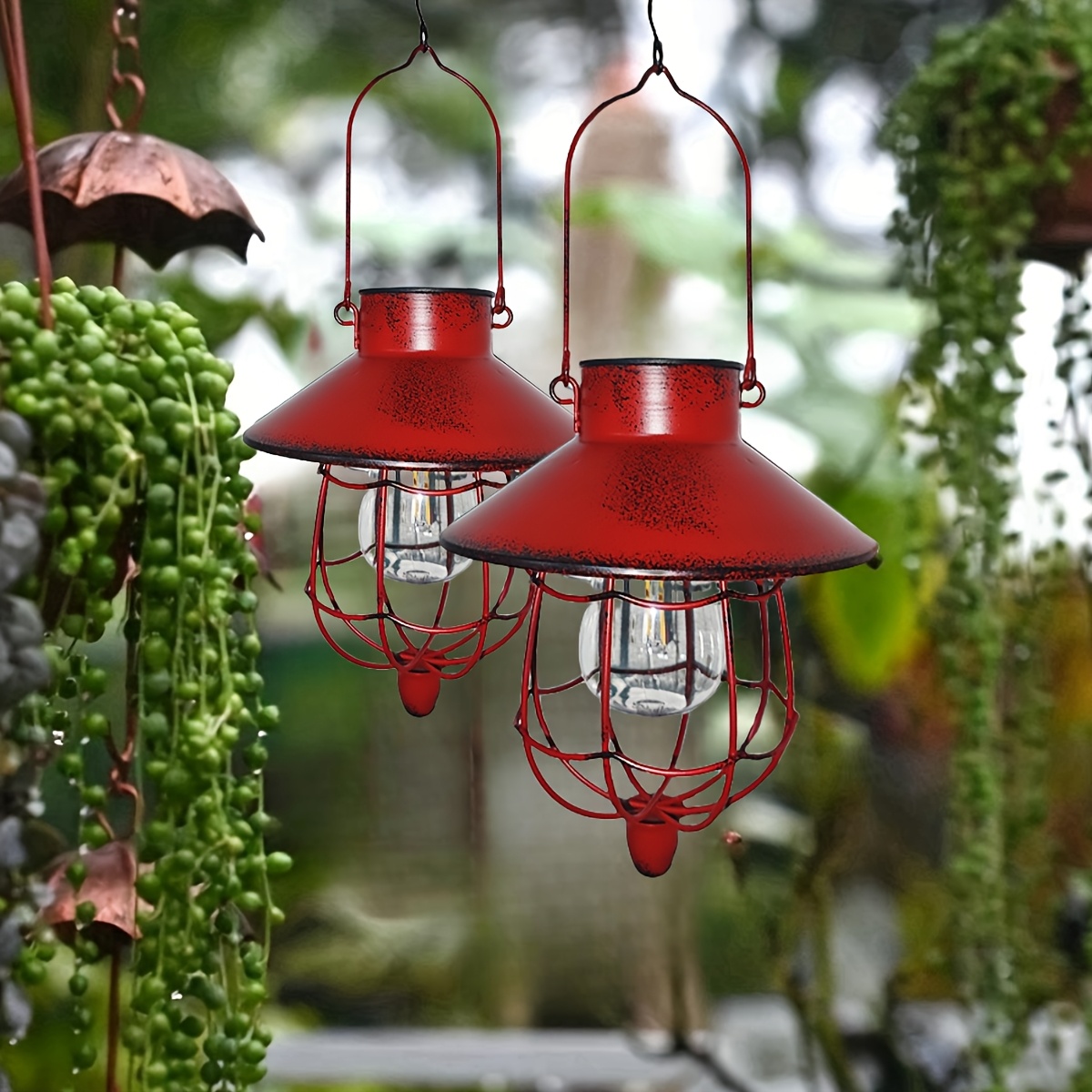 Solar Lantern Outdoor Hanging  - Outdoor Lighting Vintage ulasan dan harga