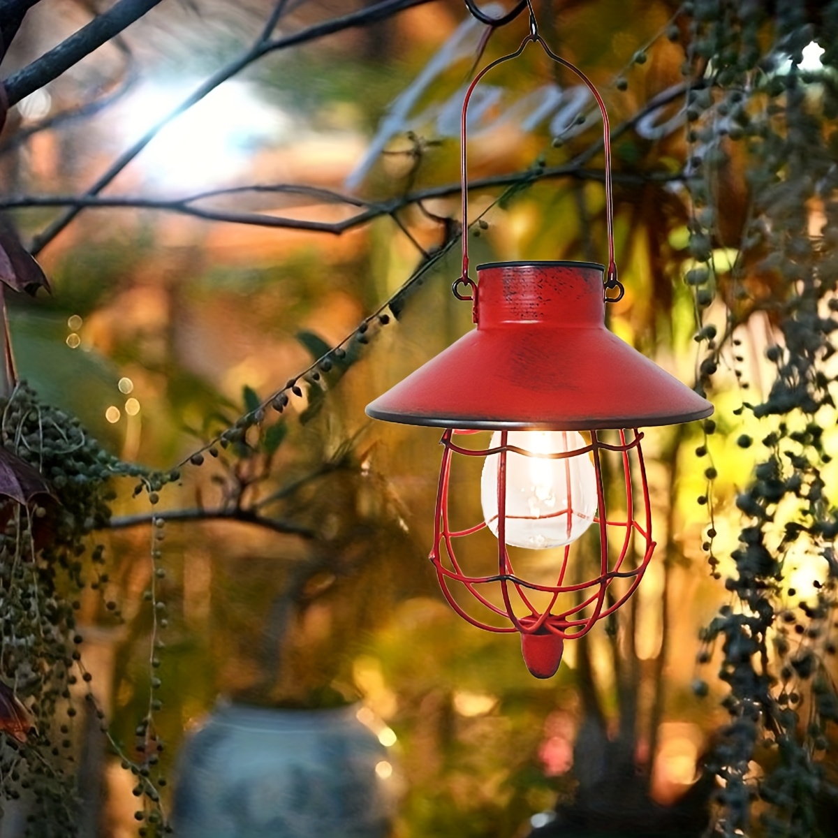 Solar Lantern Outdoor Hanging  - Outdoor Lighting Vintage ulasan dan harga