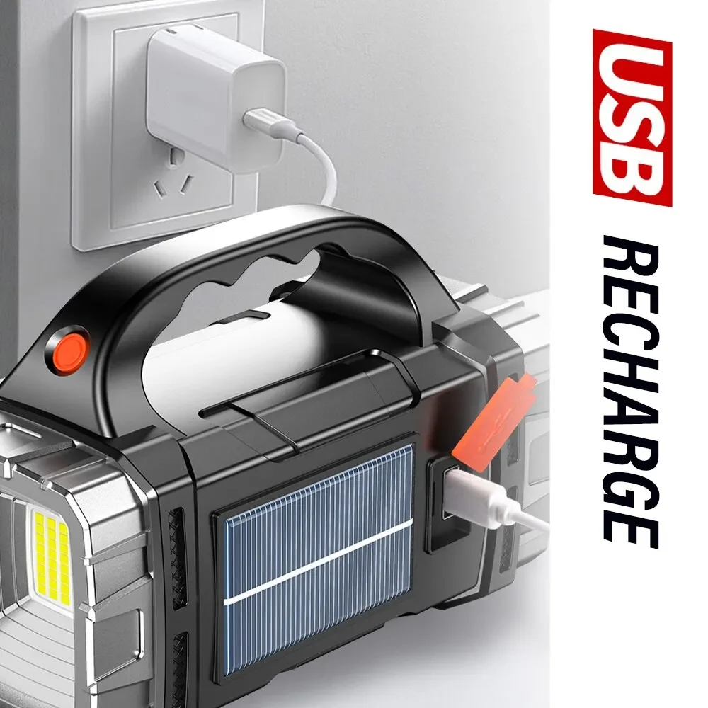 New Upgrade Rechargeable High  - Outdoor Lighting Construction ulasan dan harga