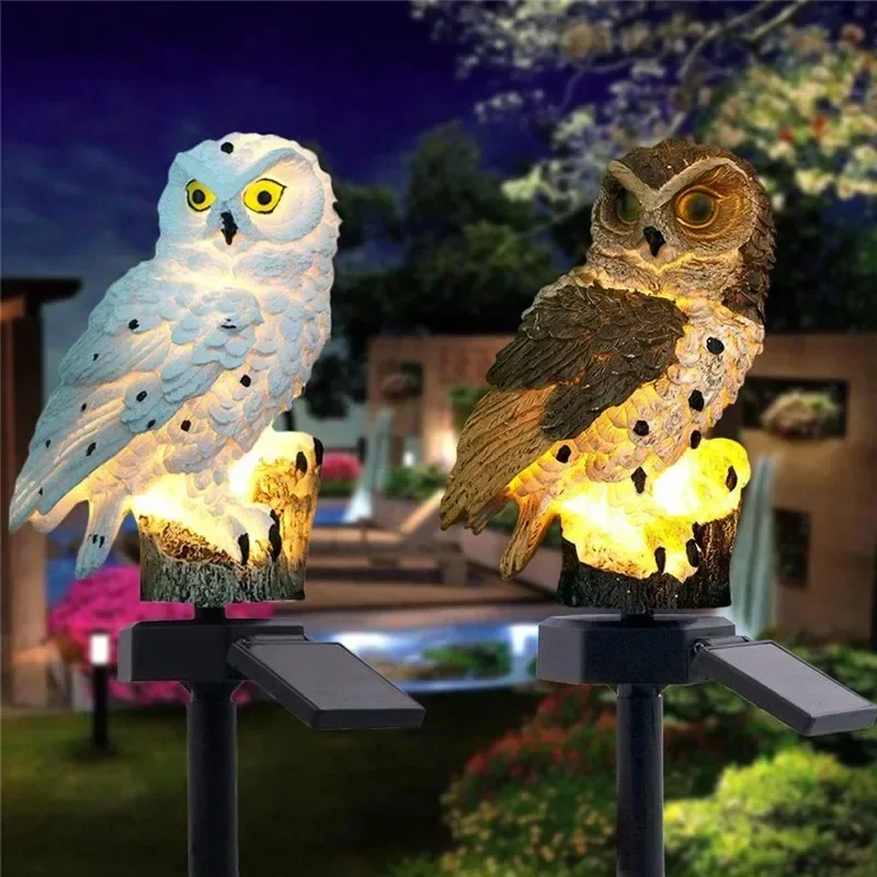 Solar Owl Statue Garden Light  - Outdoor Lighting Construction ulasan dan harga
