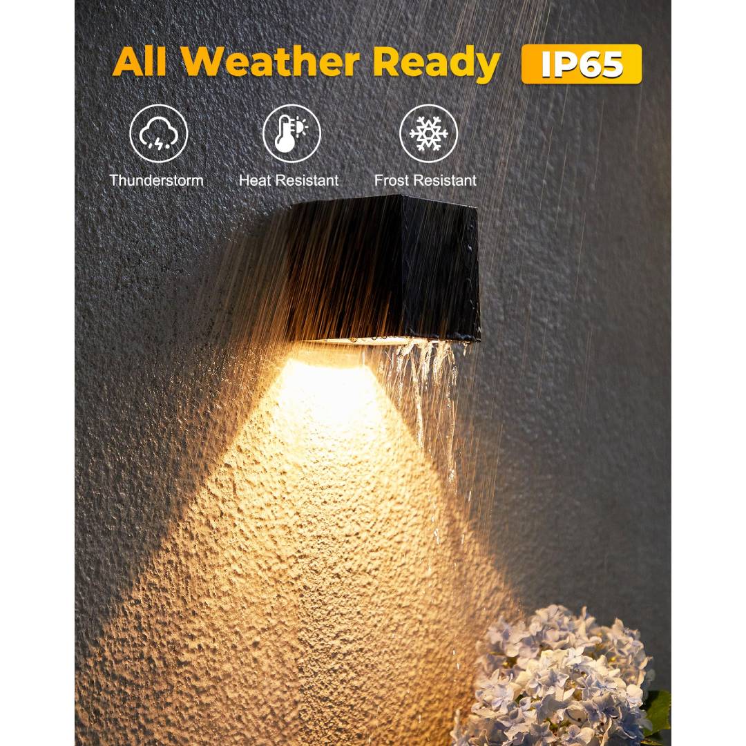 Outdoor Solar Wall Light Squar - Outdoor Lighting For Fence ulasan dan harga