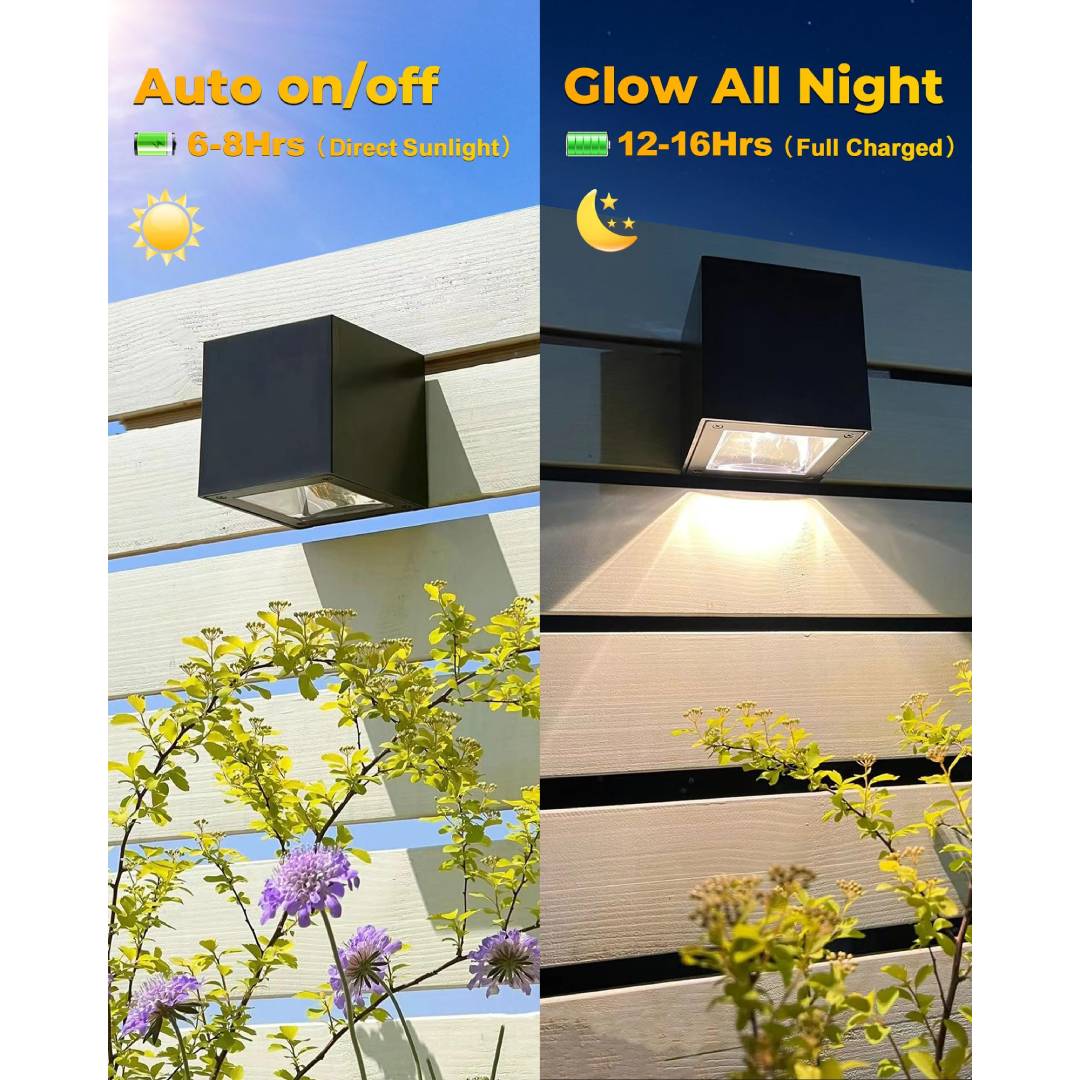 Outdoor Solar Wall Light Squar - Outdoor Lighting For Fence ulasan dan harga