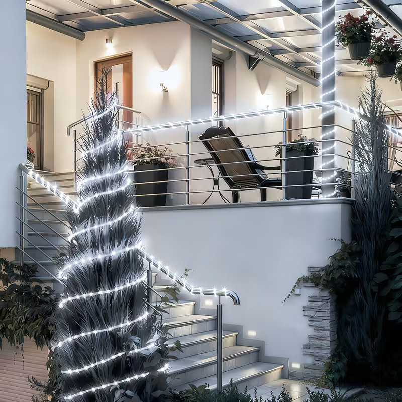 Solar Rope Lights 50/100 LED W - Outdoor Lighting For Fence ulasan dan harga