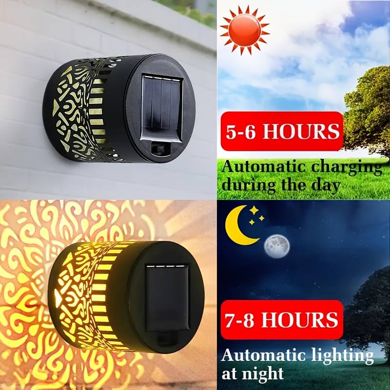 2-Pack Solar Garden Lights IP6 - Outdoor Lighting For Fence ulasan dan harga