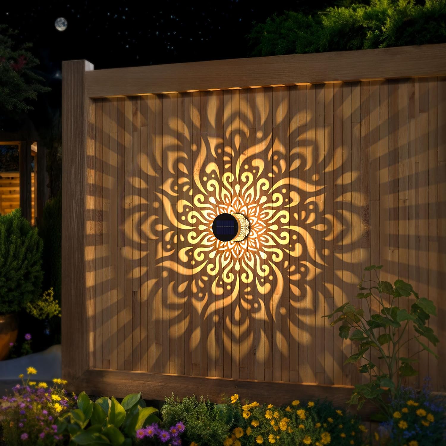 2-Pack Solar Garden Lights IP6 - Outdoor Lighting For Fence ulasan dan harga