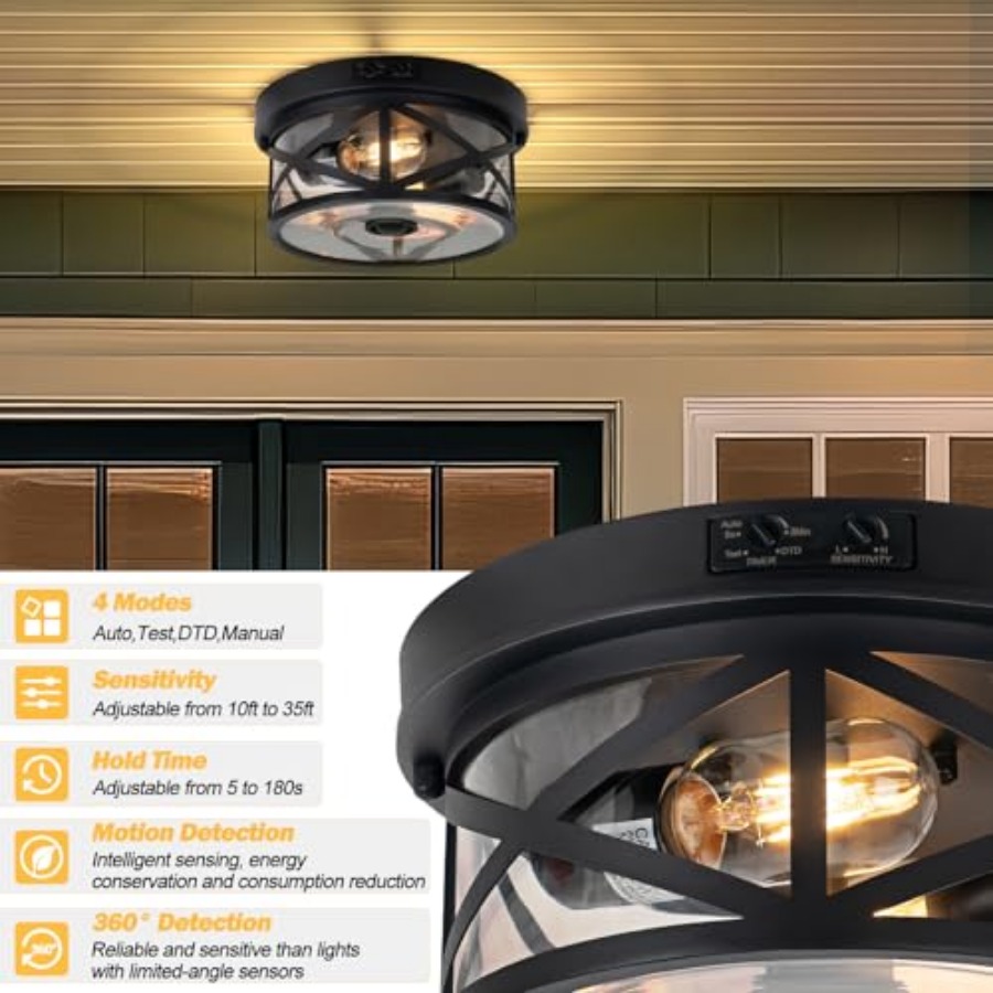 Motion Sensor Outdoor Ceiling  - Outdoor Lighting With Sensor ulasan dan harga
