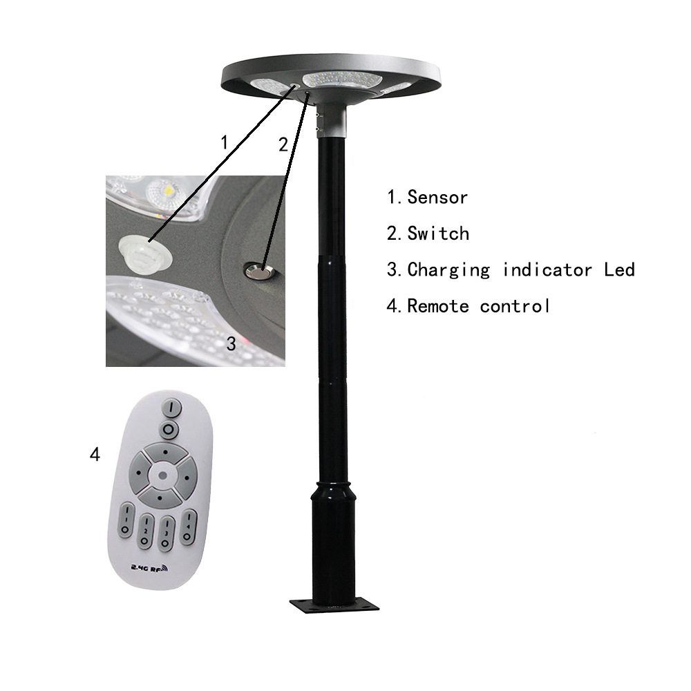 Waterproof IP65 UFO Solar LED  - Outdoor Lighting With Sensor ulasan dan harga