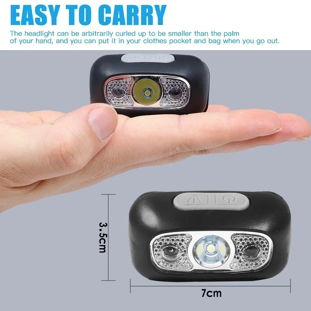 Strong Light Headlamp Portable - Outdoor Lighting With Sensor ulasan dan harga