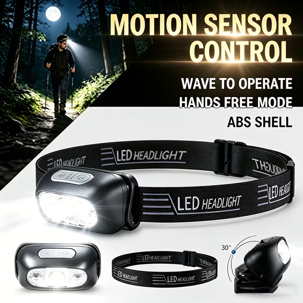 Ultra Bright Headlamp Portable - Outdoor Lighting With Sensor ulasan dan harga