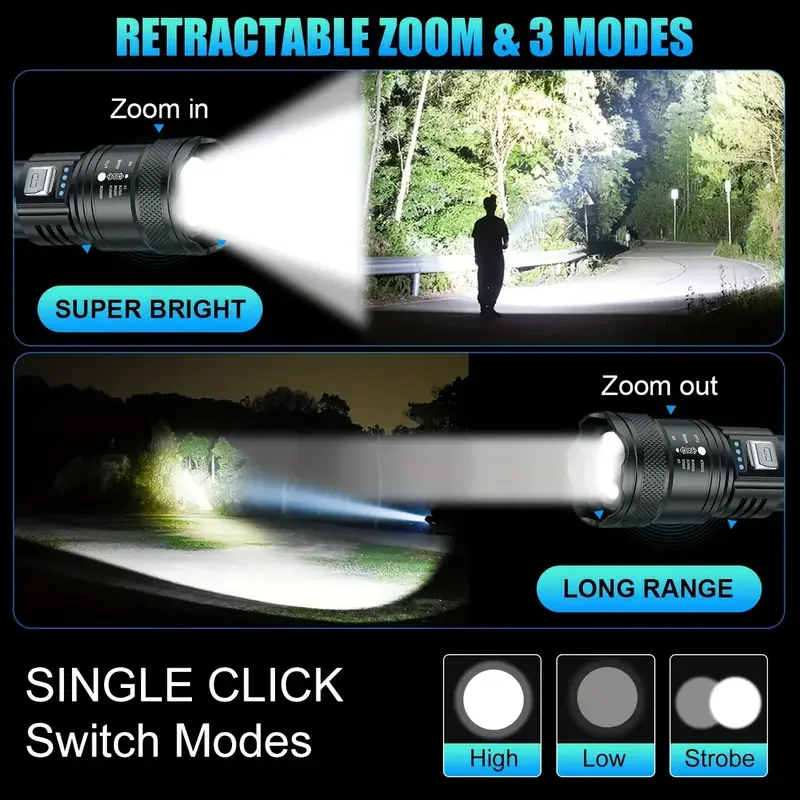 Tactical LED Flashlight 2000LM - Outdoor Lighting Ideas For Party ulasan dan harga